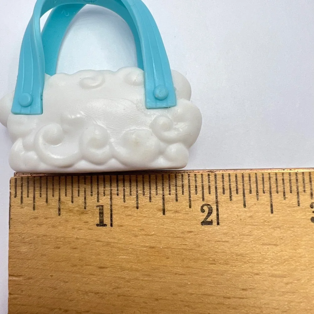 Mattel Barbie White Cloud Purse Accessory Toy Blue Straps Fashionista Doll